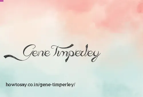 Gene Timperley