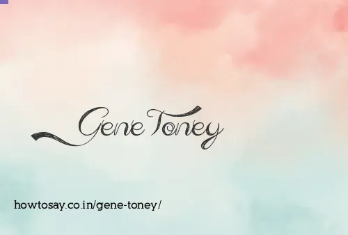 Gene Toney