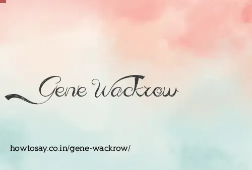 Gene Wackrow