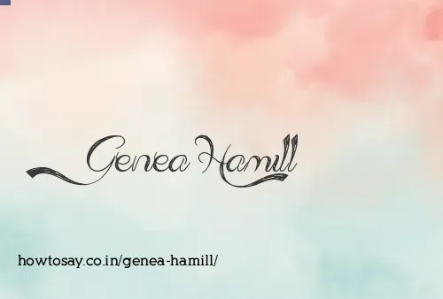 Genea Hamill