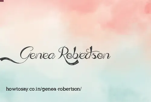 Genea Robertson