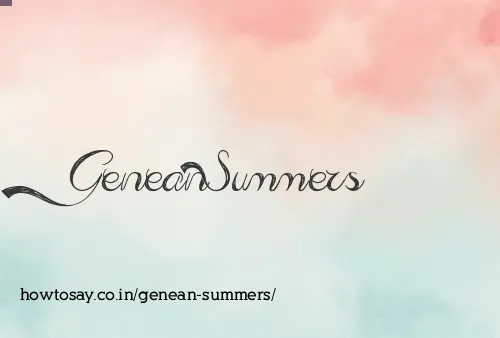Genean Summers