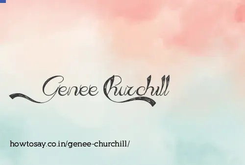 Genee Churchill