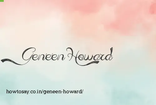 Geneen Howard
