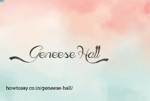 Geneese Hall