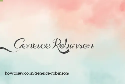 Geneice Robinson