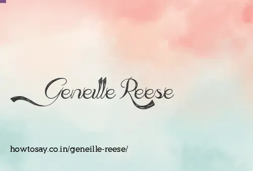 Geneille Reese