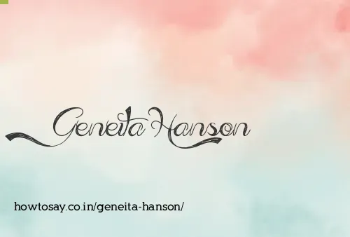 Geneita Hanson