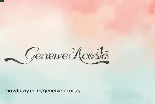 Geneive Acosta