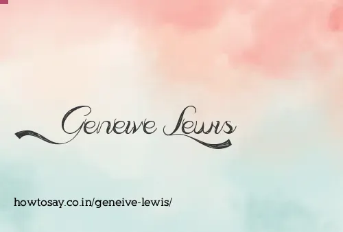 Geneive Lewis