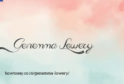 Genemma Lowery