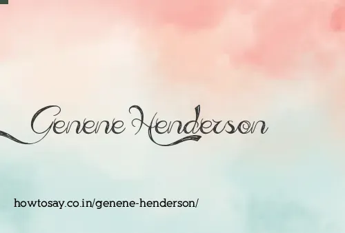 Genene Henderson