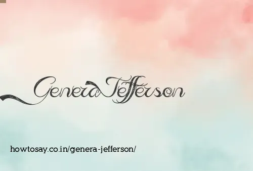Genera Jefferson