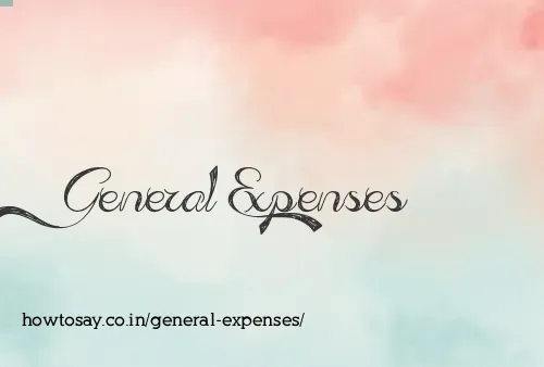 General Expenses