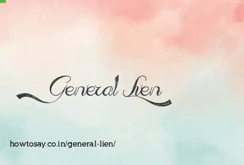General Lien