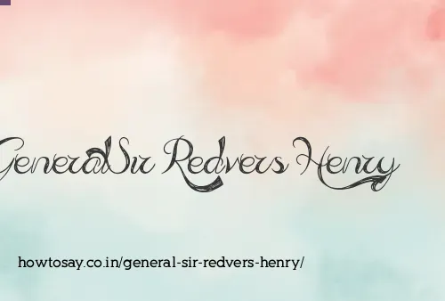 General Sir Redvers Henry