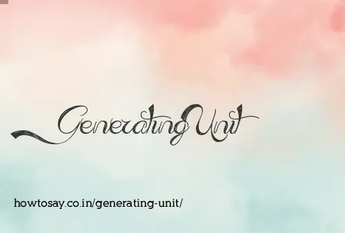 Generating Unit