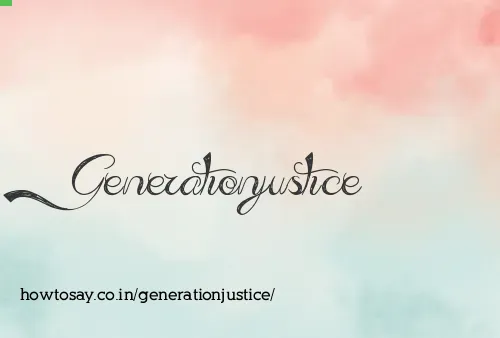 Generationjustice