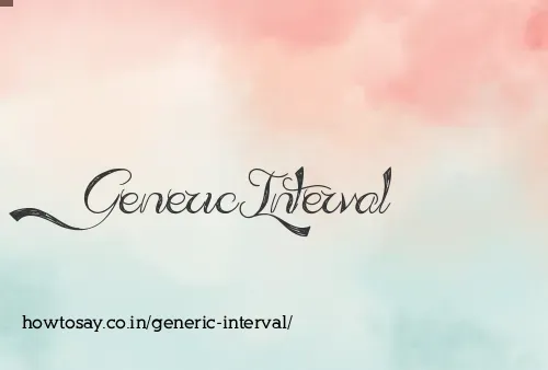Generic Interval