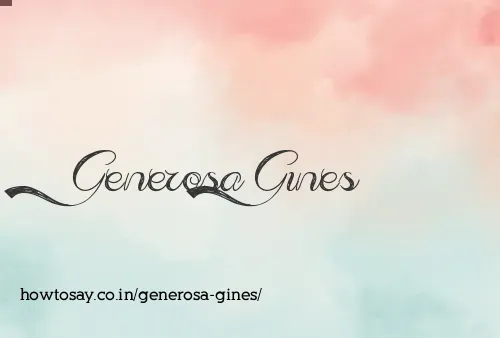Generosa Gines