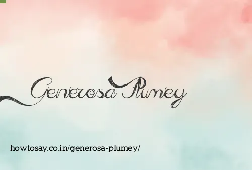 Generosa Plumey