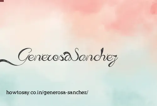Generosa Sanchez