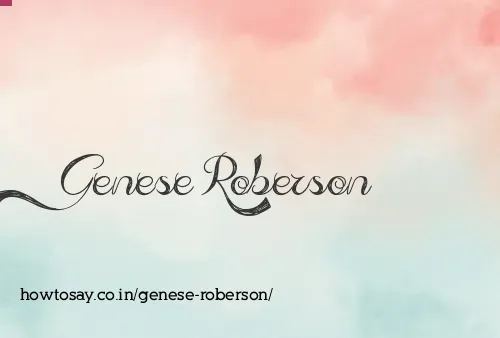 Genese Roberson