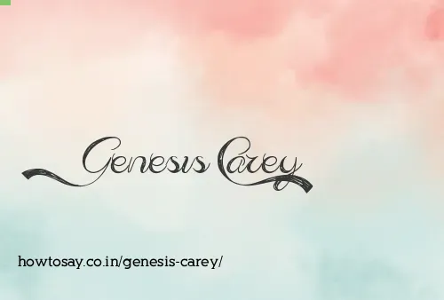Genesis Carey