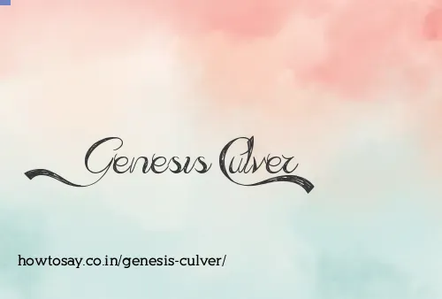 Genesis Culver