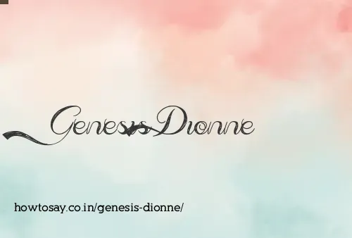Genesis Dionne