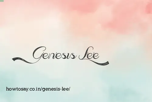 Genesis Lee