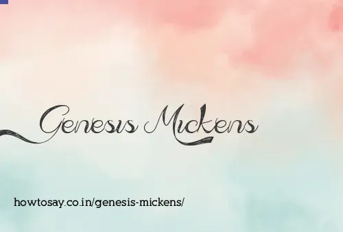 Genesis Mickens