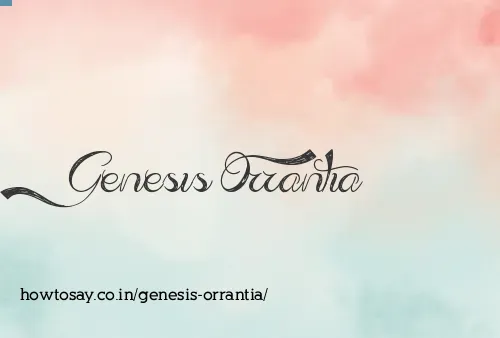 Genesis Orrantia