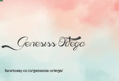 Genesiss Ortega