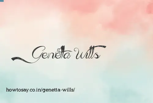 Genetta Wills