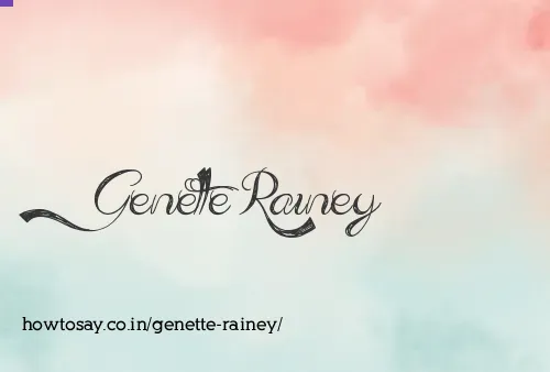 Genette Rainey