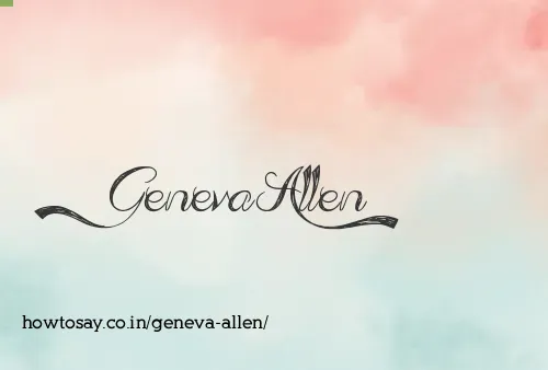 Geneva Allen