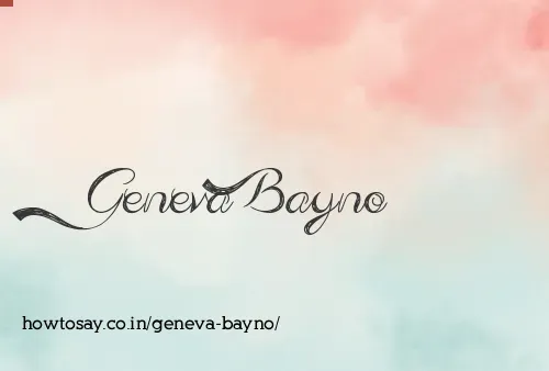 Geneva Bayno