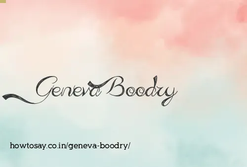 Geneva Boodry