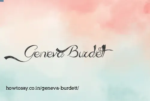 Geneva Burdett
