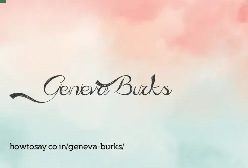 Geneva Burks