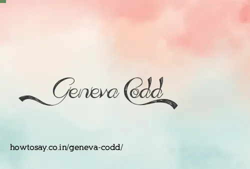 Geneva Codd
