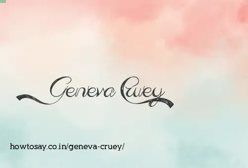 Geneva Cruey