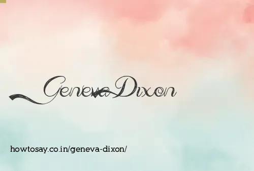 Geneva Dixon