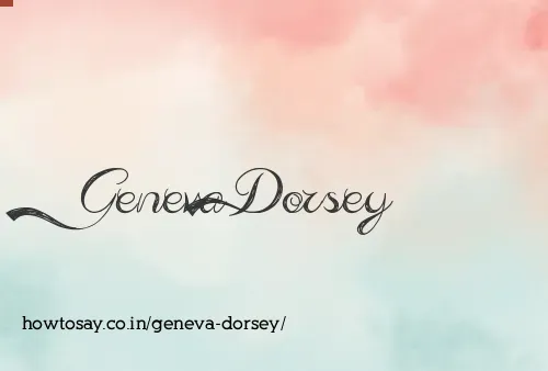 Geneva Dorsey