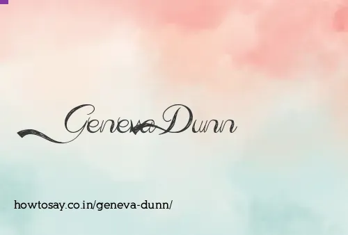 Geneva Dunn