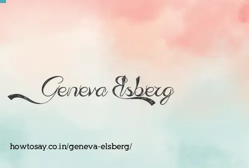 Geneva Elsberg