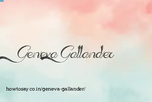 Geneva Gallander