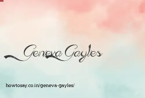 Geneva Gayles