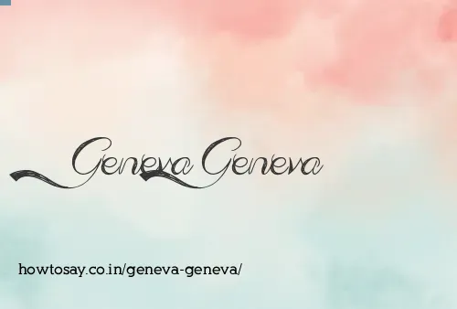 Geneva Geneva